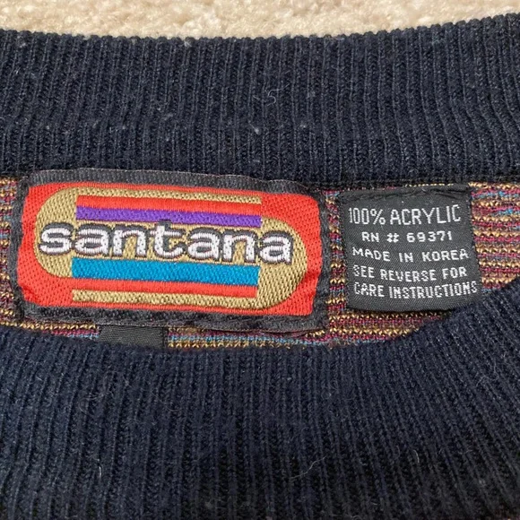 Vintage 80’s 90’s Colorful Floral Paisley Sweater Retro Funky Gold Men’s Large - Picture 2 of 9